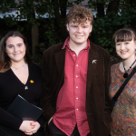 Laoise Keevers & Johnjoe Brockie from Ardmore and Katie Halpin Hill from An Rinn, who performed at the Cuisle Ceoil Concert in St. Paul's Church, Ardmore