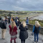 Robbie Galvin Geopark Manager giving tour of Copper Coast