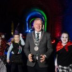 Cllr. Jason Murphy officially launching this year’s Spooky Tunnel on Waterford Greenway