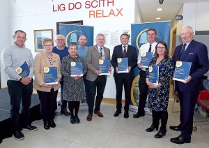 Members of the WLCSP who attended the recent launch of the Northwest Suburbs Community Action Plan 2024-2030, from left Cllr. Frank Quinlan, Noreen McGrath Residents Association PPN, Cllr. Joe Kelly, Mary Upton WWETB, Danny Murphy CEO Treo Portlairge, Mayor of Waterford City and County Cllr. Jason Murphy, James Browne TD Minister of State Department of Justice with responsibility for International Law, Law Reform and Youth Justice, Chief Superintendent Anthony Pettit, Claire Hartley A/Director of Services Housing, Community & Emergency Services Waterford City and County Council and Sean Aylward Chair WLCSP