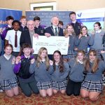 The winners of the Schools Litter Competition were Waterpark College and they are pictured receiving their prize of €1,500 sponsored by Tom Murphy Car Sales Toyota. Also included Mayor of Waterford City & County, Cllr. Jason Murphy, Michael Oporowicz, Area Sales Manager, Toyota Ireland and Ella Ryan, Environmental Awareness Officer, Waterford City & County Council.