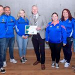 The Mayor of Waterford City & County, Cllr.Jason Murphy presents Mount Sion GAA & Camogie Club with their Overall Entry Honorary Mention certificate, included were, Sinead McGrath, Kate Atkins, Pat McGrath, Pamela Stafford, Gareth Power and Peter Walsh.
