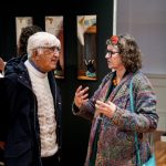 Dr Abdul Bulbulia with artist Annie Shaw at the WGOA launch of Faith in the Process