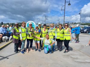 Deputy Mayor of Waterford City and County, Cllr. Adam Wyse and members of Tramore Tidy Towns Committee
