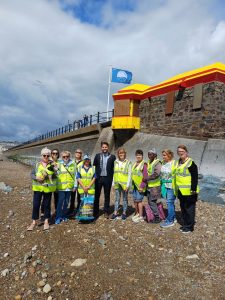 Deputy Mayor of Waterford City and County, Cllr. Adam Wyse and members of Tramore Tidy Towns Committee