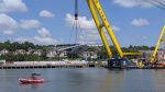 First Bridge Span Lifted Into Place