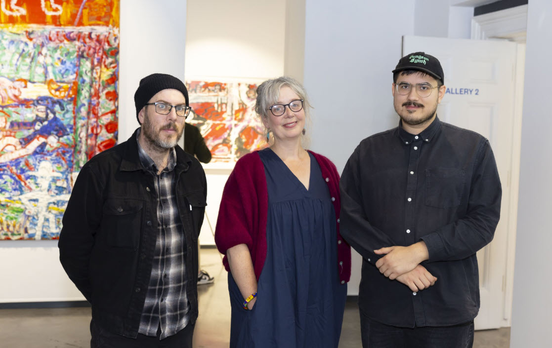 Artists Darragh Lyons, Karen Nolan and Vadim Taranenko