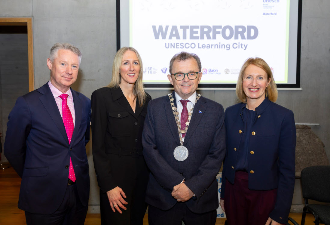 SETU partners with Waterford City and County Council and WWETB in launching Waterford as UNESCO Learning City