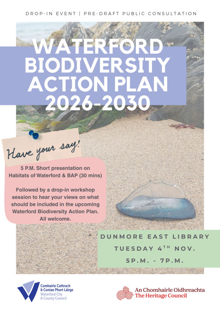 Waterford Biodiversity Action Plan 2026–2031: Pre-Draft Public Consultation
