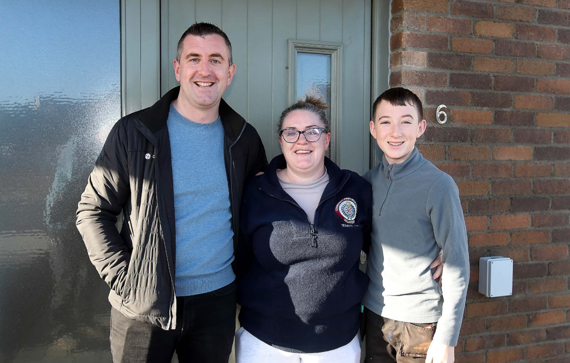 Christopher Kirk pictured with his sister and nephew, Lorna Kirk and Jasper Kirk-Kiely.