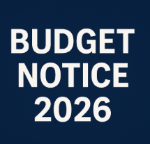 Budget Notice 2026